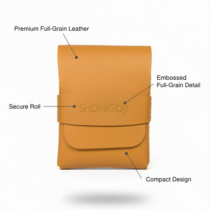 Premium Leather Pouch Product Showcase